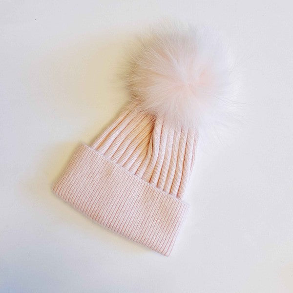 Pure Angora Genuine Fur Luxe Beanie