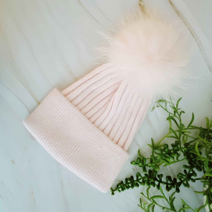 Pure Angora Genuine Fur Luxe Beanie