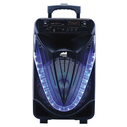 Naxa Portable 12 inch BT Speaker w Disco Lights