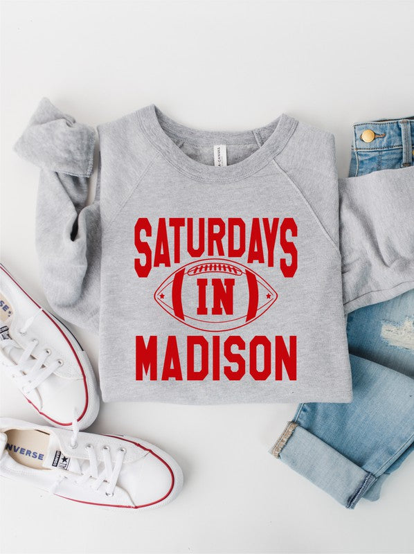 Saturdays in Wisconsin Premium Sweatshirt