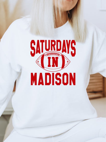 Saturdays in Wisconsin Premium Sweatshirt