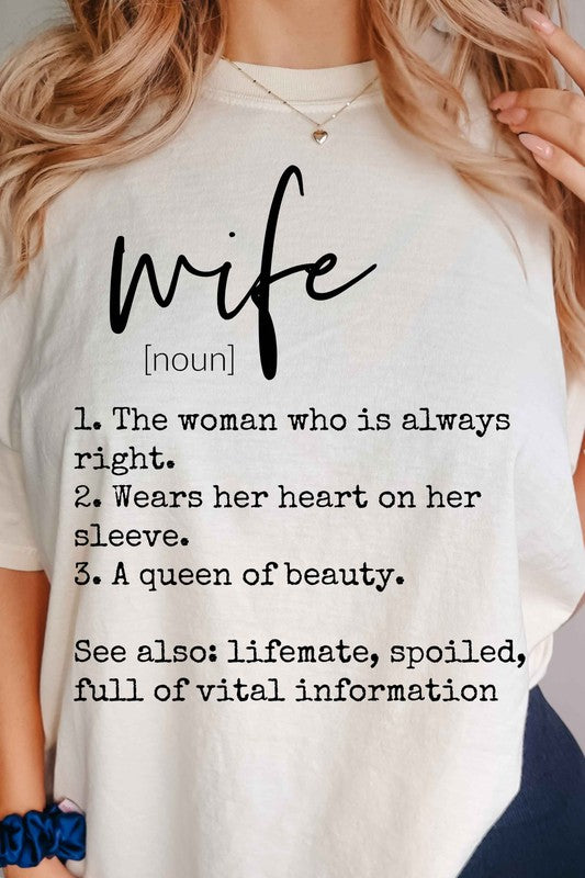 DEFINITION OF A WIFE GRAPHIC TEE