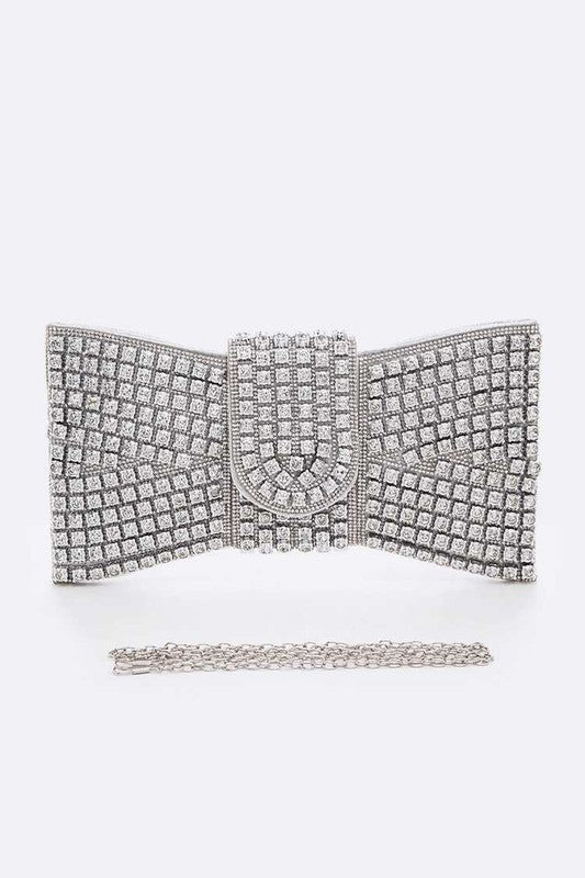 Rhinestone Bowtie Iconic Clutch Bag