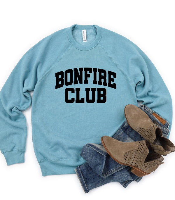 Bonfire Club Premium Bella Crew Graphic Sweatshirt