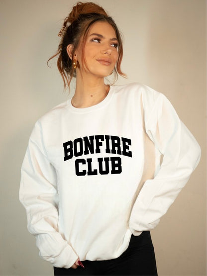 Bonfire Club Premium Bella Crew Graphic Sweatshirt