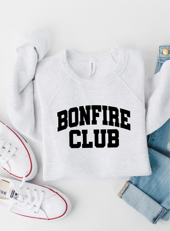 Bonfire Club Premium Bella Crew Graphic Sweatshirt