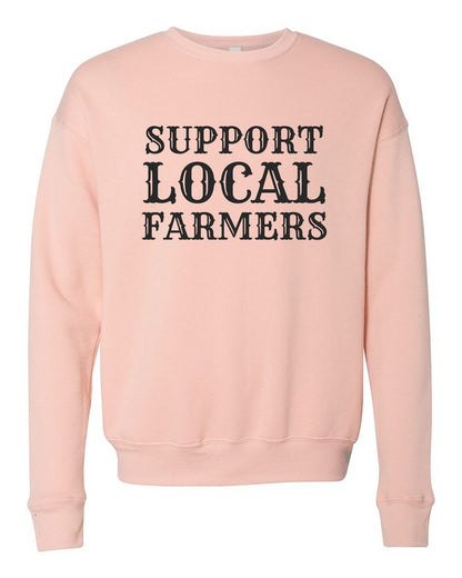 Support Local Farmers Graphic Crewneck Sweatshirt