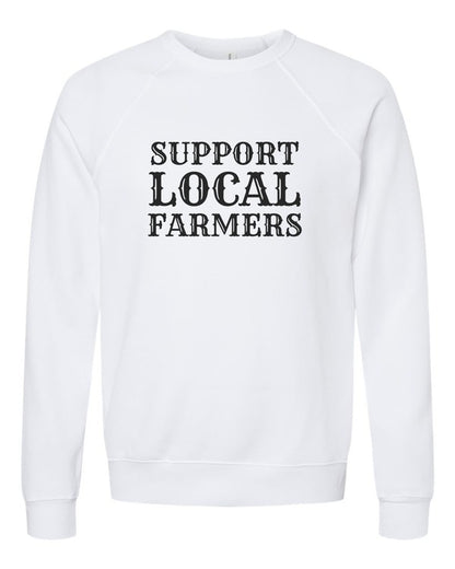 Support Local Farmers Graphic Crewneck Sweatshirt