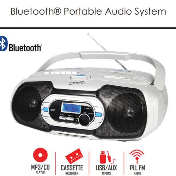 Supersonic Bluetooth Portable Audio System