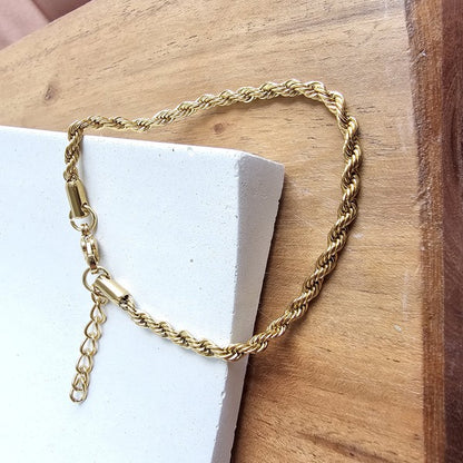 Luxe Gold Rope Bracelet