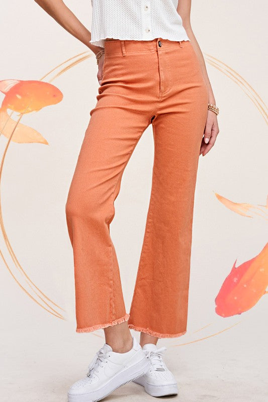 Soft Washed Stretchy High Rise Pants