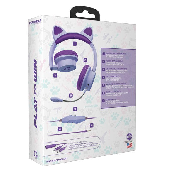 HyperGear Kombat Kitty Kids Gaming Headset