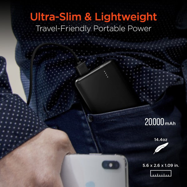 Hypergear 20000mAh 20W PD and USB Power Bank