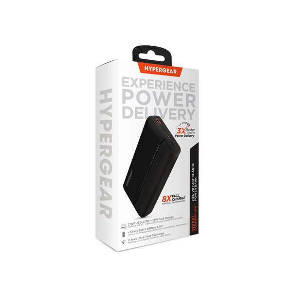 Hypergear 20000mAh 20W PD and USB Power Bank