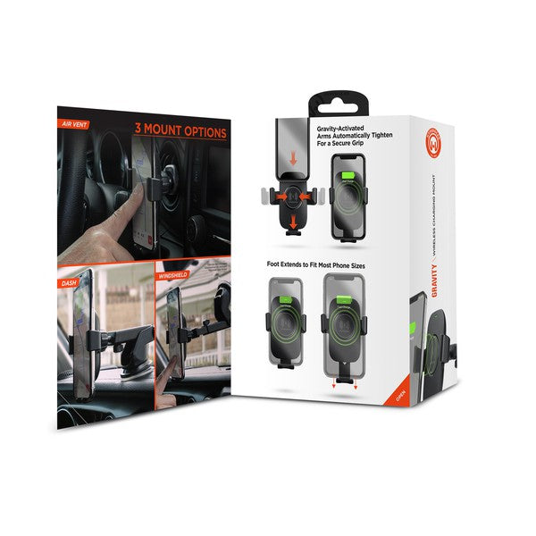 HyperGear Gravity 15W Wireless Fast Charge Mount