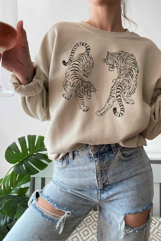 TIGER GRAPHIC SWEATSHIRT