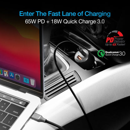 Naztech SpeedMax65 PD65W & QC3 Car Charger