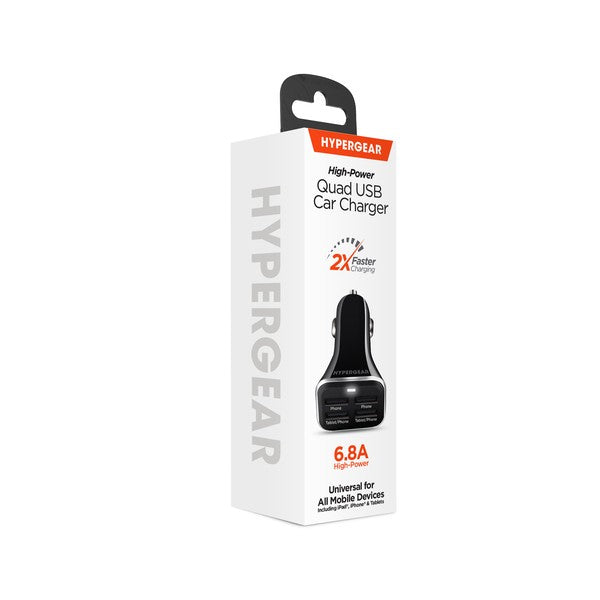 HyperGear Quad USB 6.8A Car Charger