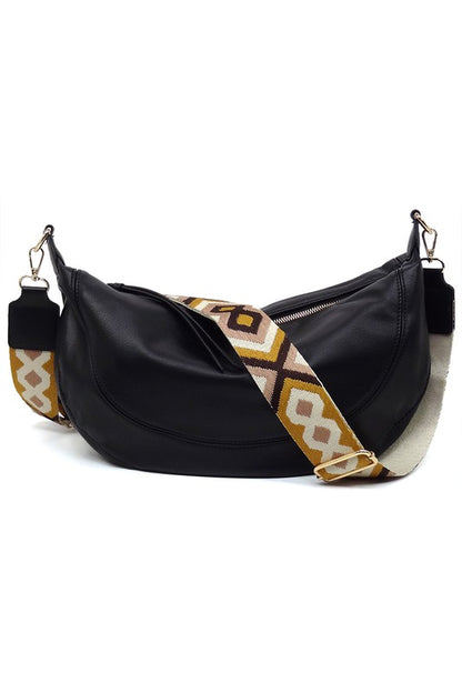 Aztec Guitar Strap Hobo Crossbody Bag