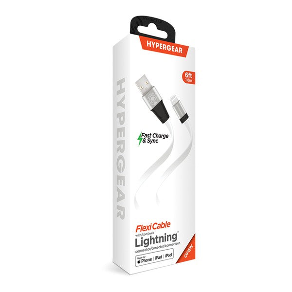 HyperGear Flexi USB to Lightning Flat Cable 6ft