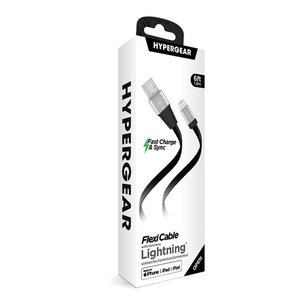 HyperGear Flexi USB to Lightning Flat Cable 6ft