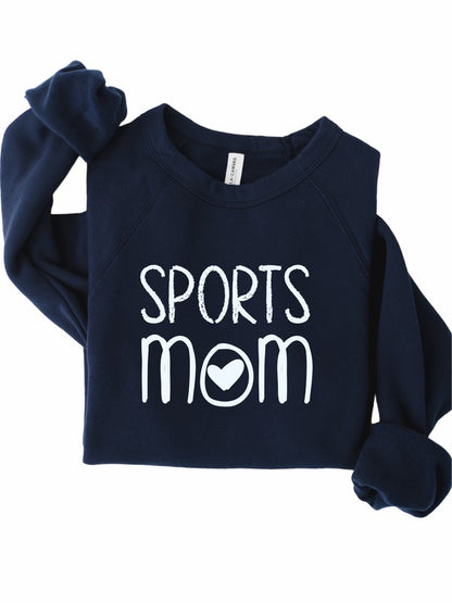 Sports Mom Heart Premium Bella Canvas Sweatshirt