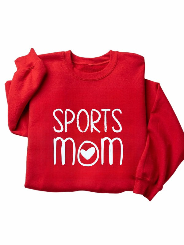 Sports Mom Heart Premium Bella Canvas Sweatshirt