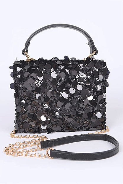 Large Sequins Crossbody Swing Bag