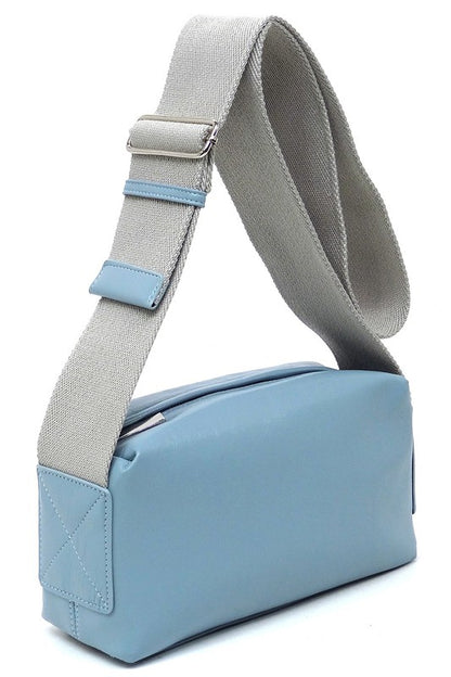 Wide Guitar Strap Boxy Crossbody Bag