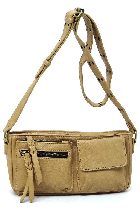 Fashion Buckle Strap Crossbody Bag