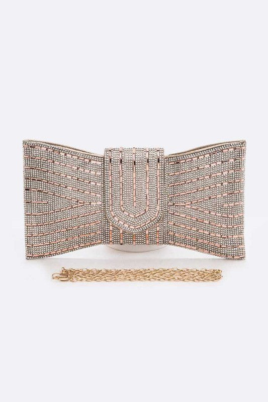 Rhinestone Bowtie Convertible Clutch