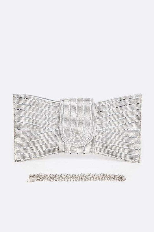 Rhinestone Bowtie Convertible Clutch