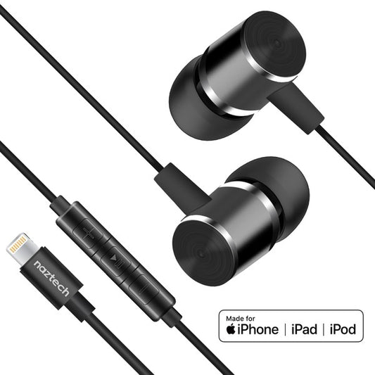 Naztech Platinum High Fidelity Lightning Earbuds