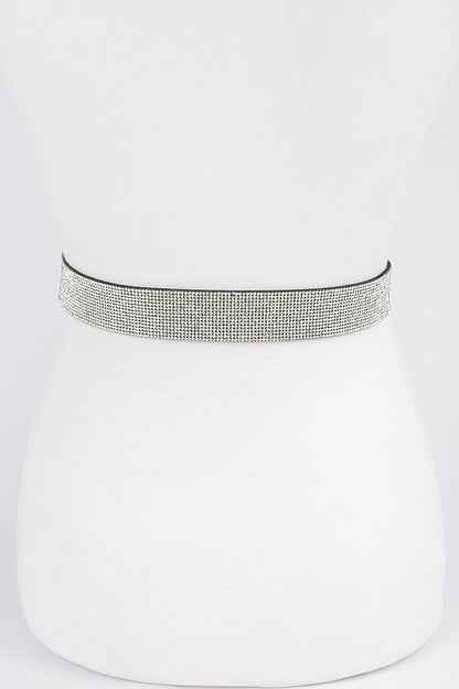 Plus Size Rhinestone Western Engraved Buckle Belt