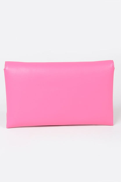 Pop Color Classic Envelope Clutch Bag