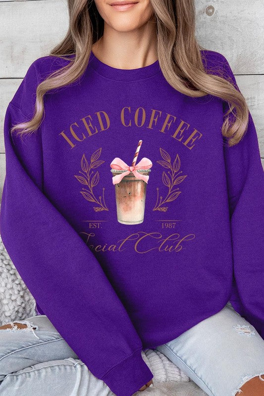 Iced Coffee Social Club Graphic Fleece Sweatshirts