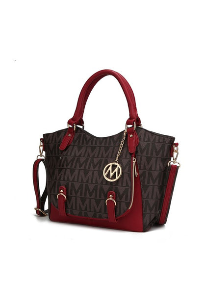 MKF Collection Fula Signature Satchel Bag by Mia K