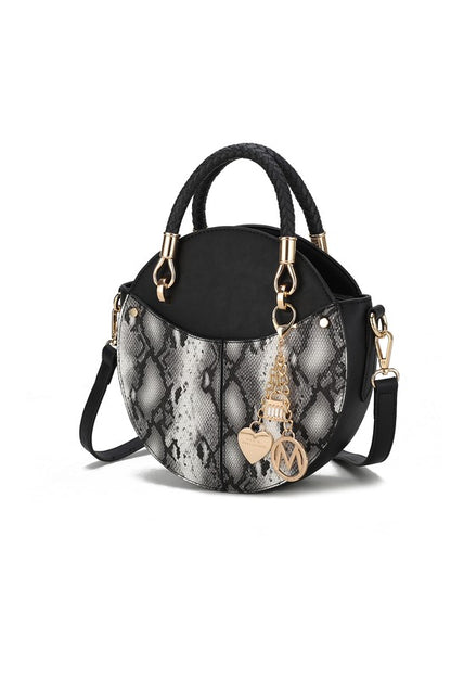 MKF Collection Faux Snakeskin Crossbody Bag Mia k