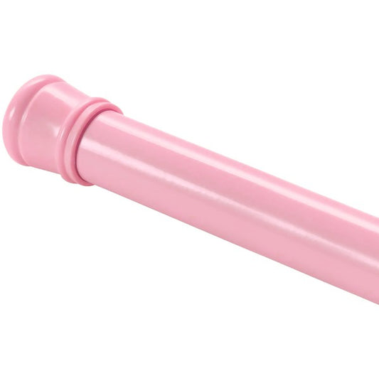 Pink Adjustable Tension Curtain Rod 41-76 inches