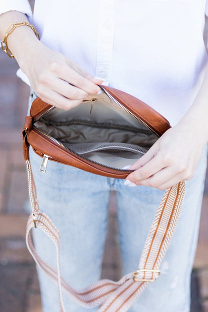 Everly Vegan Leather Camera Crossbody