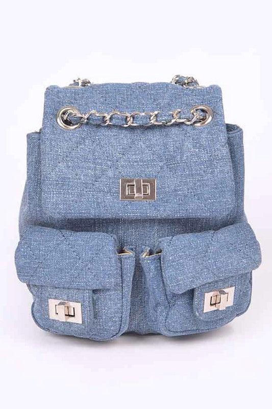 Denim Fashion Backpack