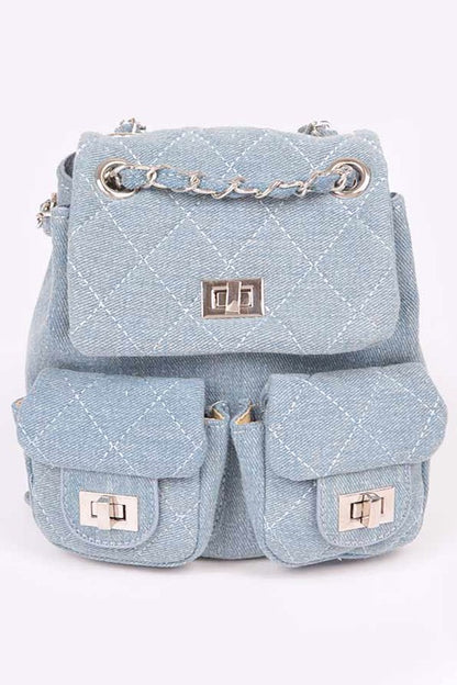 Denim Fashion Backpack