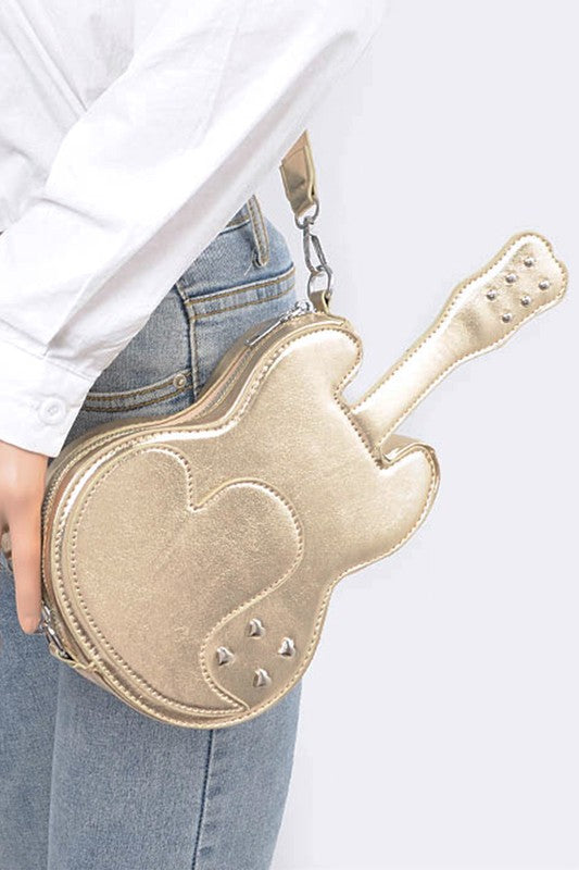 Metallic Guitar Novelty Iconic Swing Bag