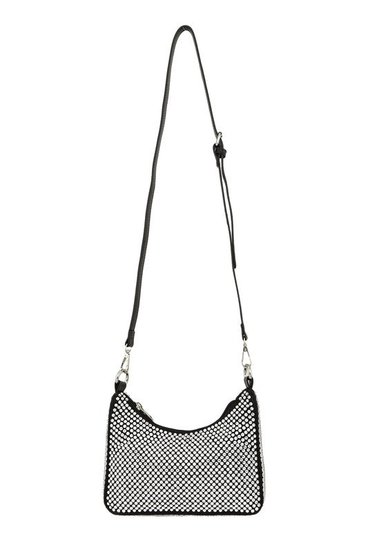 Full Crystal U Shape Crossbody Bag