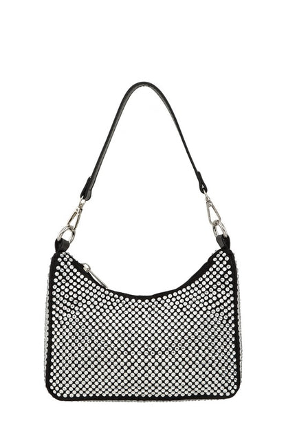 Full Crystal U Shape Crossbody Bag