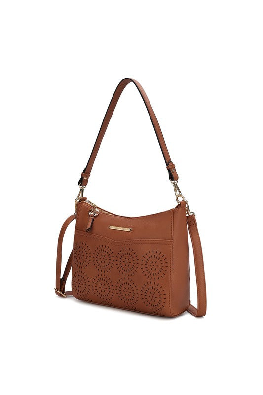 MKF Collection Alani Laser Cut Shoulder Bag by Mia