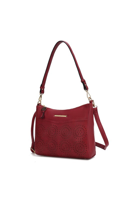 MKF Collection Alani Laser Cut Shoulder Bag by Mia