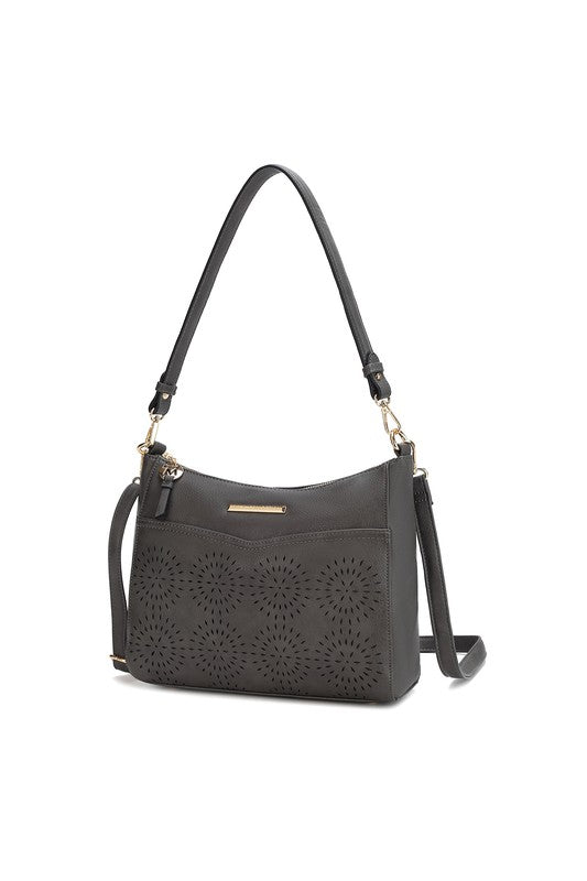 MKF Collection Alani Laser Cut Shoulder Bag by Mia