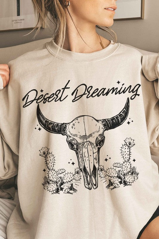 DESERT DREAMING WESTERN OVERSIZED SWEATSHIRT