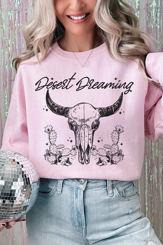 DESERT DREAMING WESTERN GRAPHIC SWEATSHIRT